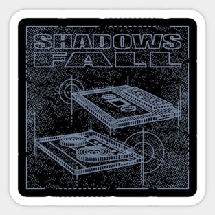 Shadows Fall Technical Drawing Sticker